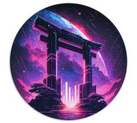 Gateway to The Cosmos Puzzles 1000 Pieces for Adults Round Jigsaw for Teenagers, Family Interactive Game, Challenge Gift 1000pcs (67.5x67.5cm)