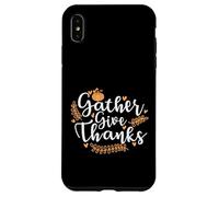Gather give Thanks USA America Holiday Case for iPhone XS Max