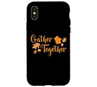 Gather Together Turkey Family Thanksgiving Case for iPhone X/XS