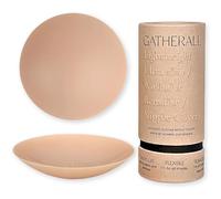 Gatherall Ultra Thin Seamless Adhesive Silicone Nipple Covers, 100% Opaque Waterproof & Reusable Sticky Breast Petals, Cream, 9 cm.