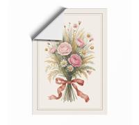 Gathered Blooms Botanical Unframed Wall Art Print A3 (42×29.7cm), Wall Decor for Living Room, Bedroom, Office & Home, Art Gift