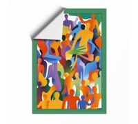 Gathered Together Modern Unframed Wall Art Print A2 (59.4×42cm), Wall Decor for Living Room, Bedroom, Office & Home, Art Gift