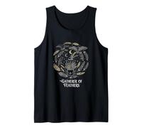 Gatherer of Feathers Boho Night Forest Aesthetic Tank Top