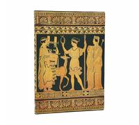 Gathering of Deities (Ancient Greek Pottery) Midi Unlined Softcover Journal (Elastic Band Closure)