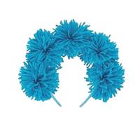 Gathering Party Headwear Furry Pompoms Headband All Age Hairhoop Music Festival Hairband Holiday Celebrations Hairhoop Cosplay Hairband