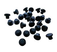 GatherTOOL 10/20pcs Black Silicone Rubber Cap Black T-Type Stopper Diameter 3-14mm End Caps Inserts Seal Plug (Color : 20PCS, Size : A 5mm)