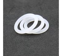 GatherTOOL 10/50pcs VMQ White Silicone Ring Gasket CS 2mm OD 5~80mm Food Grade Waterproof Washer Rubber silicone gasket rubber o-ring (Color : 10pcs, Size : OD 50mm CS 2mm)