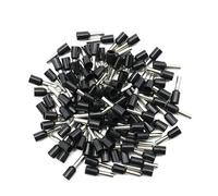 GatherTOOL 1000pcs/Pack E0508 /E7508/ E1008 /E1508 /E2508 Insulated Ferrules Terminal Block Cord End Wire Connector Electrical Crimp Terminator (Color : 1000pcs Black, Size : E1508)