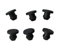 GatherTOOL 10Pcs Black Solid Silicone Rubber Caps T Type Plug Cover Snap-on Gasket Blanking End Seal Stopper 2.5mm-14mm (Size : A 8.5mm, Thickness : 10pcs)
