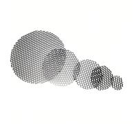 GatherTOOL 5pcs/set LED Soft Light Shade Hood Downlight Spotlight Black Round Honeycomb Mesh Cover Anti-glare Anti-dazzling Light Aluminum (Color : 75mm)