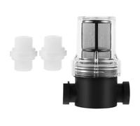 GATHINESS 1/2 Inch Water Pre-Filter Inline Strainer 80 Mesh Stainless Steel Screen Washable Fine Mesh Filter Ensuring Water Quality Safety Includes 2 Connectors Random Color