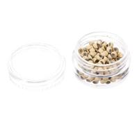 GATHINESS 1 Box Hair Extension Rings Silicone Hair Braiding Beads 2.5x1.5mm Beige for Braiding Dreadlocks Daily Life Mothers and Families