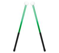 GATHINESS 1 Pair Green Alloy Felt Drumsticks for Beginners, Practical and Not Easy to Deform, Percussion Drum Tool for Marching and Practice