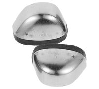 GATHINESS 1 Pair Iron Toe Guards Work Shoes Caps Silver Resistant to Wear and Tear Snug Comfortable Fit Boot Toe Guards for Construction and High-risk Industries