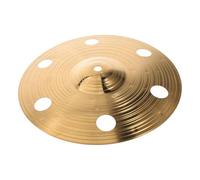 GATHINESS 10-inch Alloy Beginner Drum Cymbal with Holes Golden Crash Cymbal for Drum Set Practice Fast Attack and Short Decay Trash for Rock and Students