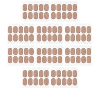 GATHINESS 10 Sheets Brown Flannelette Anti-Drop Invisible Foot Patches Multi-Purpose Oval Heel Stickers for Women Breathable Heel Tapes Suitable for Daily Foot Care and Pressure Relief