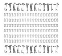 GATHINESS 100pcs Black Iron Loose-Leaf Binder Rings for Notebooks, Firm and Easy to Use Book Clips Rings Suitable for Teachers and Students