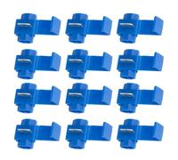GATHINESS 100pcs Blue Fire-retardant Pre-insulated Quick Splice Connector for Electrical Wire with Copper and Pp Material, Suitable for 14 to 18 Gauge Cable Range, for Wire Connection