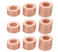GATHINESS 100pcs Iron Spot Welder Dent Puller Rings for Body Panels with Efficient Precise Shaping, round Simple Smooth Bright Washers for Automotive Sheet Metal Repairs