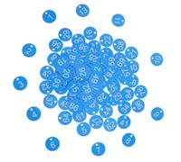 GATHINESS 100pcs Plastic Number Identification Tags Round Holes, Stable Material and Flexible Application for Coat Room and Lockers in Home or Warehouse Use