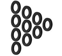 GATHINESS 10pcs Black Cotton Trumpet Cushion Pads, Easy to Replace Trumpet Mat Accessory with Delicate Design to Increase Service Life for Musical Instruments