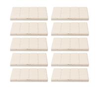 GATHINESS 10pcs Ceramic Coral Bases for Aquarium Fragging Easy to Handle and Environmental-friendly White Coral Breeding Bases Fish Tank Accessory for Reef and Support