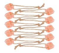 GATHINESS 10pcs Mineral Salt Lick Blocks for Horses and Alpacas, Natural Orange Salt Blocks Nutrient Absorption, Versatile for Wildlife Feeding and Farm Use