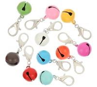 GATHINESS 10pcs Multi-function Metal Pet Collar Bells Set, Decorative Cat and Dog Collar Accessories with Hanging Wear-resistant Bells for Puppy and Kitten Use
