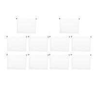 GATHINESS 10pcs Plastic File Bag 3D Document Storage Bag and Purse Easy Carry Strong Zipper Organises Stationery