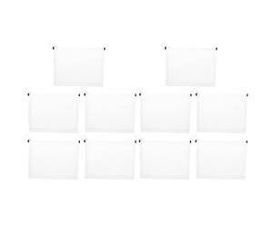 GATHINESS 10pcs Plastic File Bag 3D Document Storage Bag and Purse Easy Carry Strong Zipper Organises Stationery