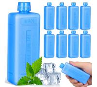 GATHINESS 10pcs Reusable Small Ice Packs for Air Cooler Quick Cooling Pe Material Blue Design for Outdoor Use Providing Cool Relief in Summer