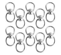 GATHINESS 10pcs Rotating Zinc Alloy Swivel Hook with Figure 8 Shape and Dual Ring, Compact and Weatherproof Outdoor Hanging Bracket for Bird Feeders, Hanging Baskets, and Garden Use on Patio
