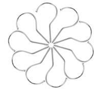 GATHINESS 10pcs Stainless Steel Screw-in Hanger Hooks with Comfortable Hand Feeling and Simple Installation, Multipurpose Heavy Duty Storage Hooks for Hanging Hats and Umbrellas at Home