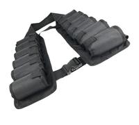 GATHINESS 12 Pack Beer Holder Beer Belt Outdoor Adjustable Length Canvas Waist Strap with 12 Pockets Scratch-Proof Tear-Resistant Material One-Hand Operation for Picnic Camping