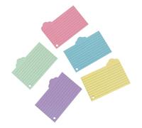 GATHINESS 125 Sheets Cloud Shaped Paper Flashcards, Portable Index Cards | Organized Study Sets, Easy Carry Notes, Meeting Pages, Home Use, Gel Pens, Ring Binder