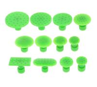 GATHINESS 12pcs Auto Dent Puller Kit with Abs Material and Reusable Tabs Suitable for Complex Concave Situations Car Body Repair Tool for Paintless Dent Removal