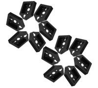 GATHINESS 12pcs Clock Back Cover Clock Movement Cover Plastic Black Easy Installation Lightweight DIY Office Use