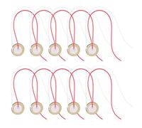 GATHINESS 12pcs Mm Guitar Accessory Piezo Disc Pickup Metal Electronic Drum Trigger and Low Voltage Buzzer for Audible and Warning Signals in Electronic Products