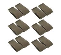 GATHINESS 12pcs Nylon Belt Keepers for Backpack Straps, Wide Webbing Loops | Portable, Easy to Operate, Manages Overlong Webbing, Simple Stylish Green Accessory for Outdoor Use