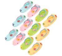 GATHINESS 12pcs Phone Charms Miniature Slipper Miniature Slipper Photo Props Plastic Resin DIY Wedding Products for Boxes and Clothes