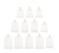 GATHINESS 12pcs Portable Refillable Lotion Dispensing Bags with Self-supporting Suction Mouth, Space Saving and Economic Design, 30ml 50ml 100ml Capacity for Daily Life and Travel Use