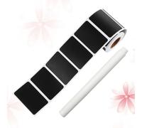 GATHINESS 150 Pcs Removable Black Chalkboard Stickers Labels with Pen, Rectangular Plastic Adhesive Labels for Wine Bottles and Spices, Easy to Write, Waterproof, for Kitchen and Birthday
