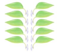 GATHINESS 15pcs Leaf-shaped Plastic Resting Spot for Betta Fish and Frogs, Aquarium Decor with Hiding Spot and Realistic Design, Suitable for Frog Tanks and Small Betta Tank Environments