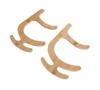 GATHINESS 1pair Wooden Yoga Mat Wall Mount Rack Holder for Space Saving and Easy Storage Natural Material Suitable for Home Gym Yoga Studio