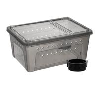 GATHINESS 1set Large Reptile Terrarium Breeding Box with Ventilation Adjustable Moisture and Temperature Control Plastic Enclosure for Spiders Snakes Crickets and Lizards