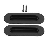 GATHINESS 2 Pcs Black Stainless Steel Recessed Hidden Pull Handle
