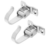 GATHINESS 2 Pcs Stainless Steel Ceiling Hook Ceiling Fan Hook Omnidirectional Rotating Bracket Silver Easy Installation Space-Saving and Planters Garden Home Use