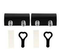 GATHINESS 2 Pcs Window Safety Lock Sliding Window Stopper Aluminium Alloy Black Key Control for Home and School Safety Anti-Theft