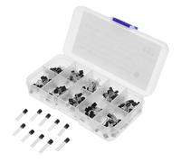 GATHINESS 200pcs To-92 Transistor and Diode Electronics Component Assortment Kit with Fast Switching and Stable Output for Electronic DIY Projects and Professional Use