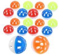 GATHINESS 20pcs Assorted Colour Parrot Chewing Hollow Plastic Bell Balls for Birds and Parrots with Chewable Features and Home Decoration Suitable for Cage Play Random Color